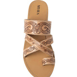 Western Scroll Hand-Tooled Leather Sandals