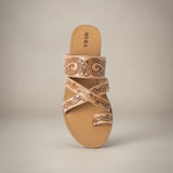 Western Scroll Hand-Tooled Leather Sandals