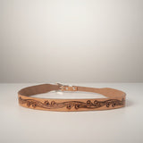 Western Vine Leather Hat Band