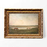 Grazing Horses | French-Inspired Framed Art