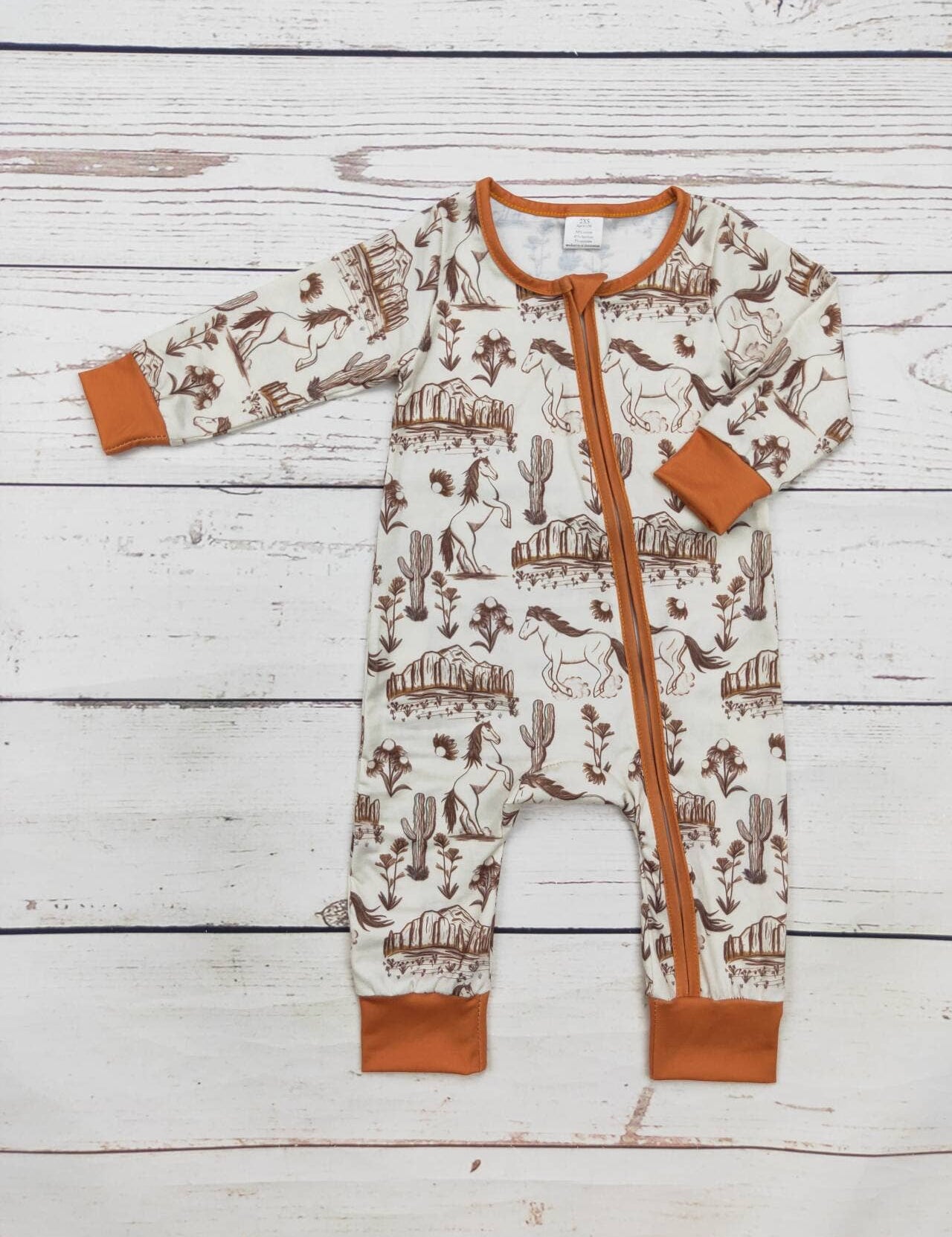 Baby Western Rodeo Zip Sleeper