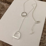 english stirrup necklace