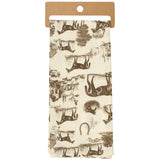 Horse Toile Kitchen Towel