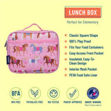 elegant horses lunch box