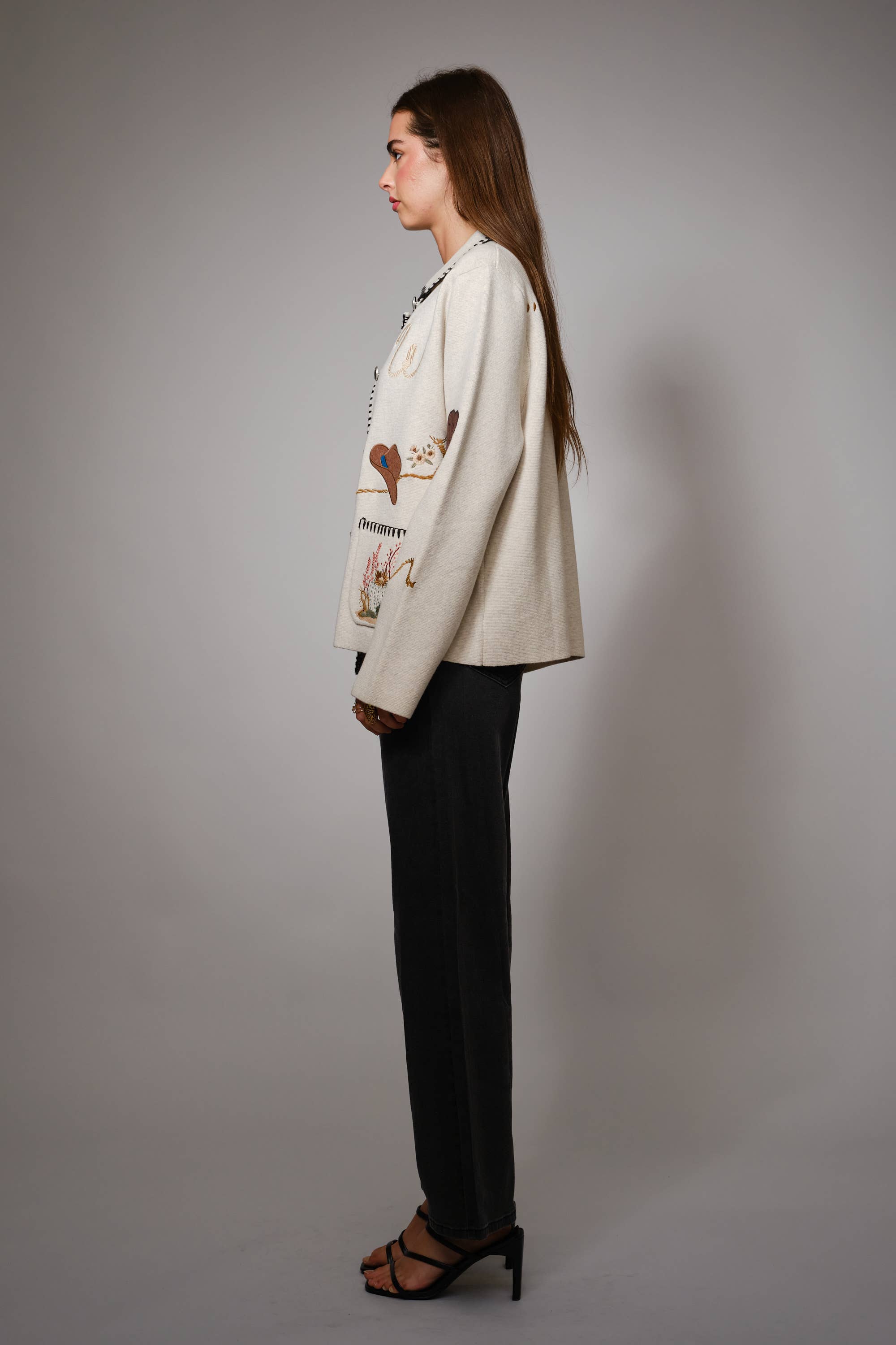 Western Wool Sweater Jacket