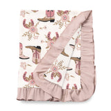 baby cowgirl boots blanket