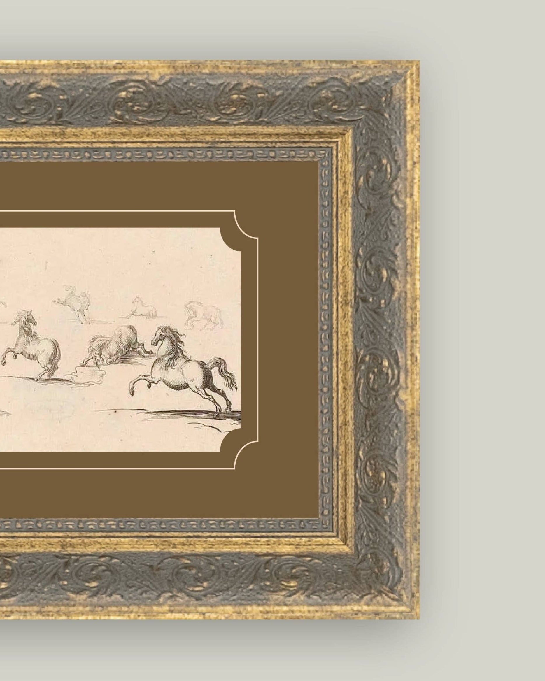 Horses In Motion - Sketch Art