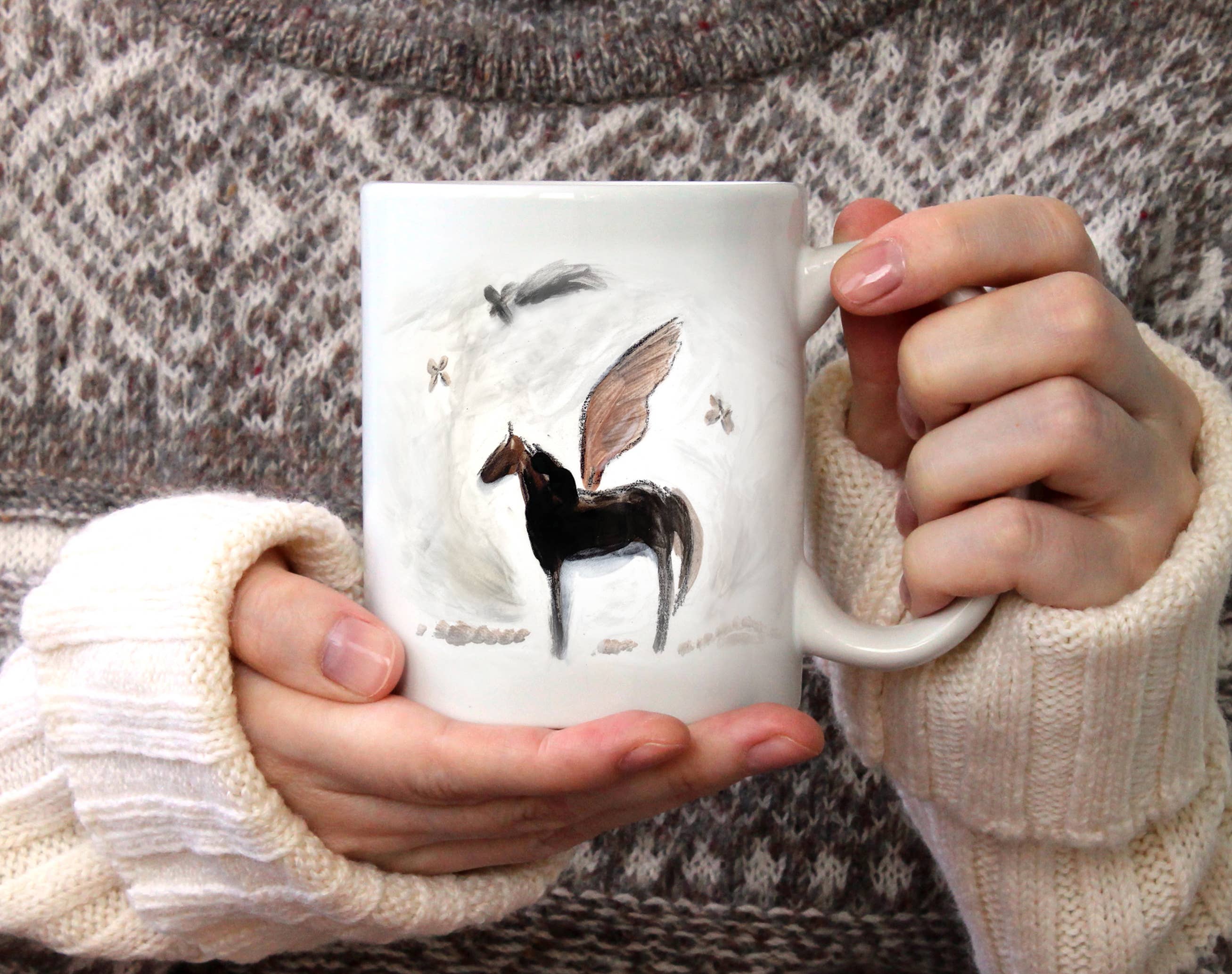 Guardian Angel Horse Mug