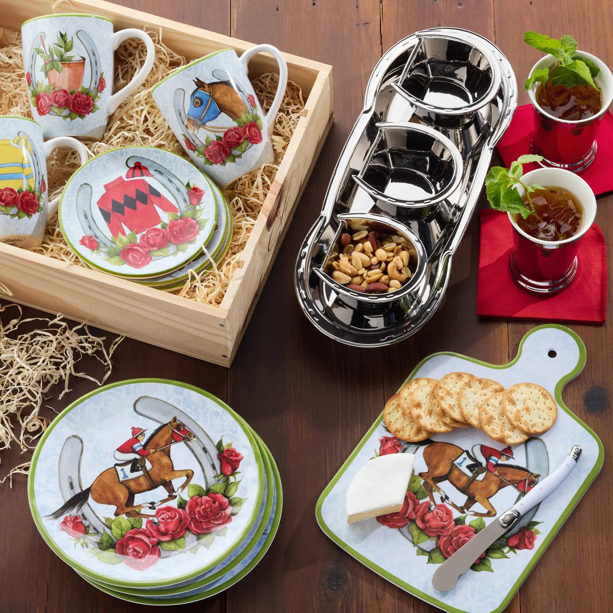 Day at the Races Melamine Salad Plate 9 Faire - Certified International