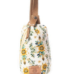 Oasis Blooms Fanny Pack Bag In Brown & White Myra Bag