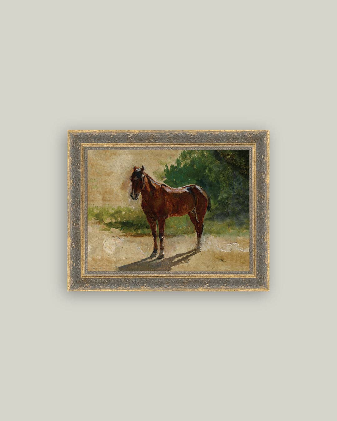 Brown Horse Study Framed Art