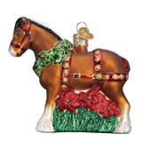 Clydesdale Horse Christmas Ornament
