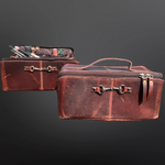 Equestrian Leather Toiletry Bag