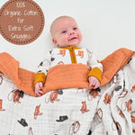 Western Toddler Muslin Blanket