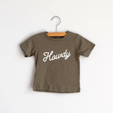 Howdy Olive Baby Tee 3T