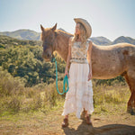 Cowgirl Smocked Maxi Dress