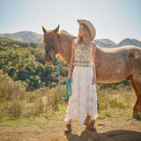 Cowgirl Smocked Maxi Dress