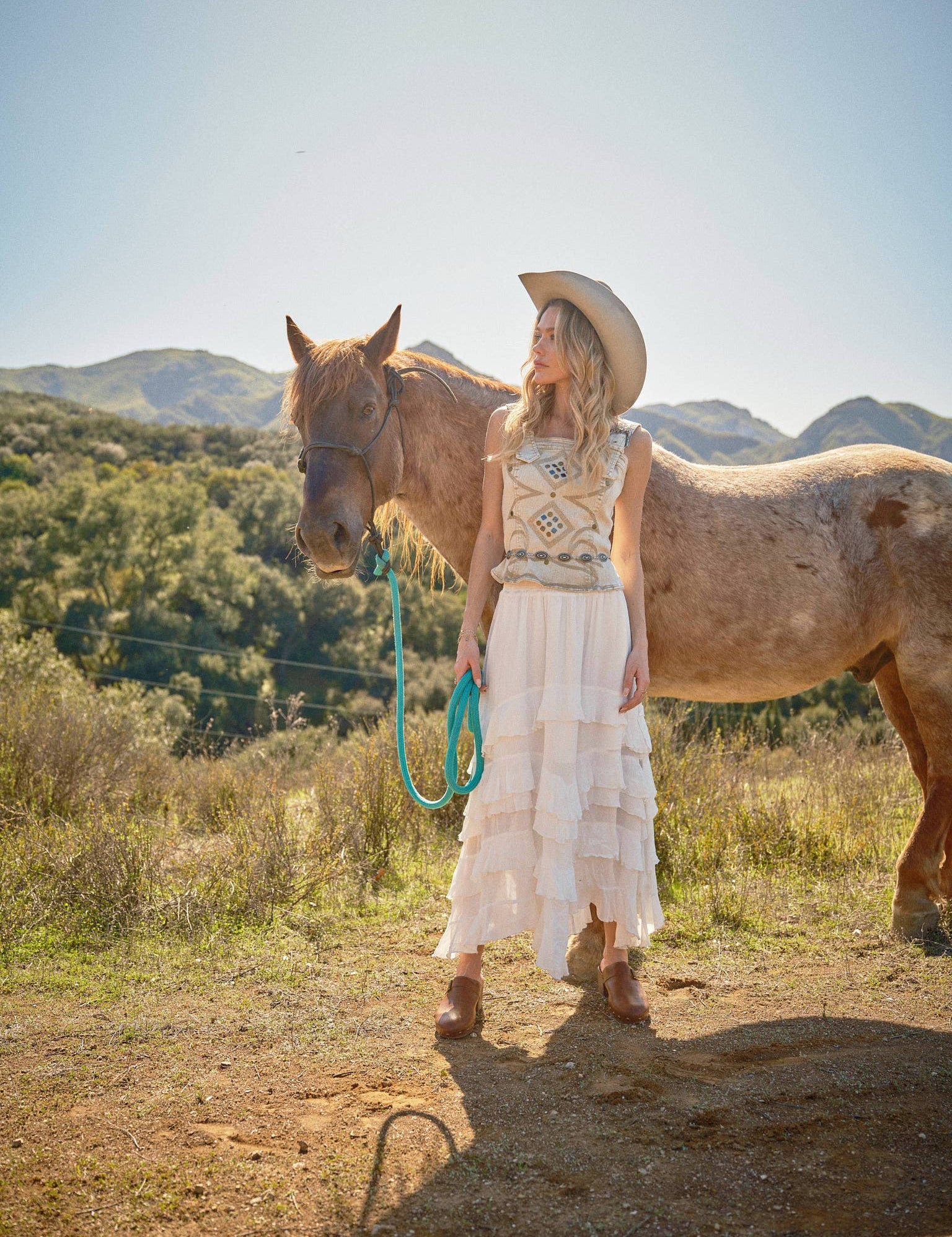 Cowgirl Smocked Maxi Dress