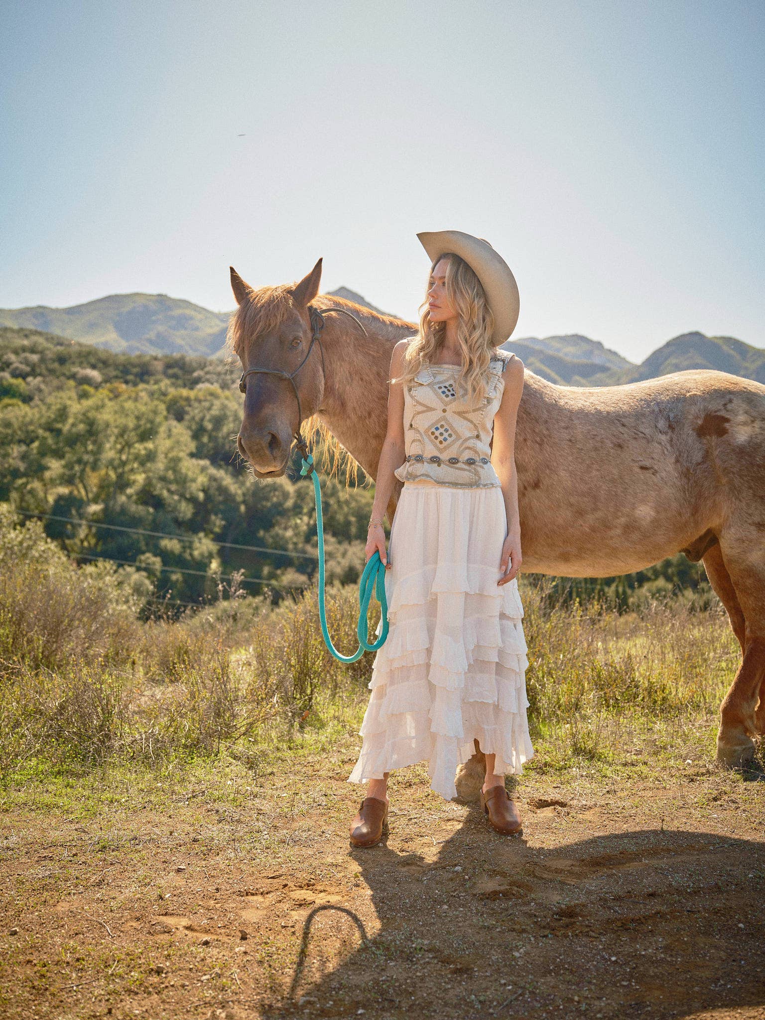Cowgirl Smocked Maxi Dress