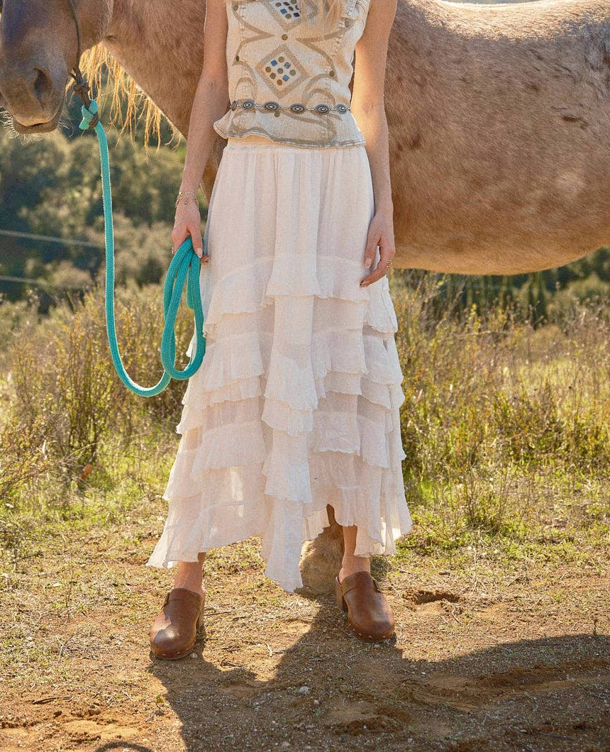 Cowgirl Smocked Maxi Dress