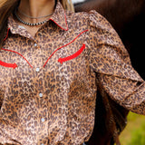 Wildcat & Ruby Leopard Western Blouse