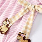 Farm Horse Baby Girls Romper