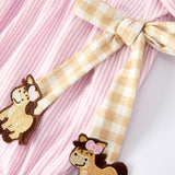 Farm Horse Baby Girls Romper