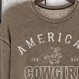american cowgirl sweatshirt