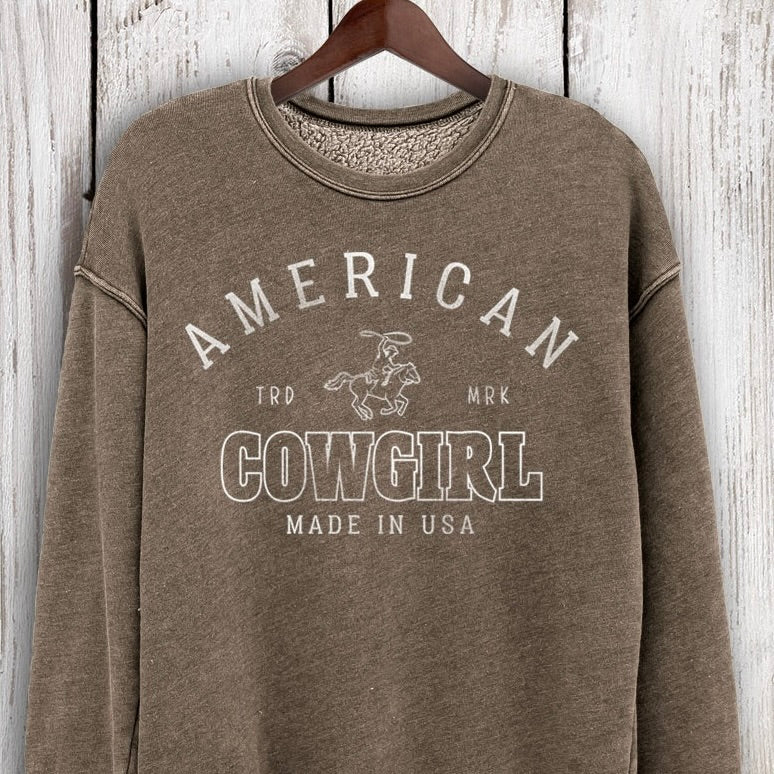 american cowgirl sweatshirt