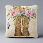 Floral Boots Hook Pillow