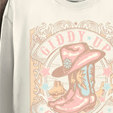 giddy up cowgirl sweatshirt