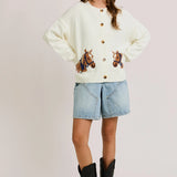 horse & co. cardigan