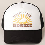 hold your horses hat (black)