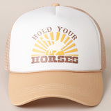 hold your horses hat (tan)