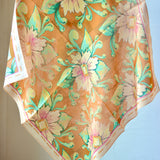 floral cowgirl silk scarf