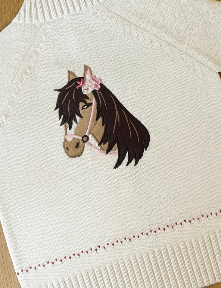 Lil' Dreamer Horseshoe Kids Cardigan