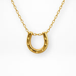 Lucky Horseshoe Necklace Gold