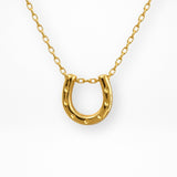 Lucky Horseshoe Necklace Gold