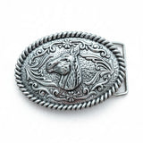 Silver Heritage Horse Belt Buckle