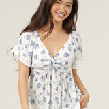 Country Girl Eyelet Ruffle Blouse
