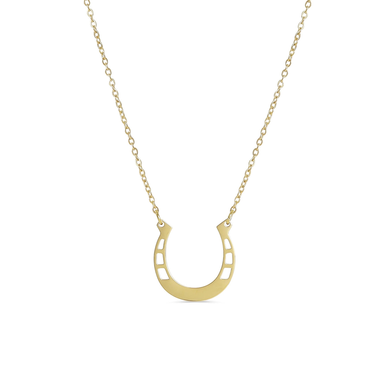 hope in a horseshoe necklace Gold
