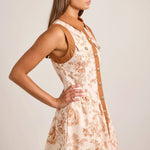 Unicorn Floral Button-Front Dress – Summer Sundress Main Strip