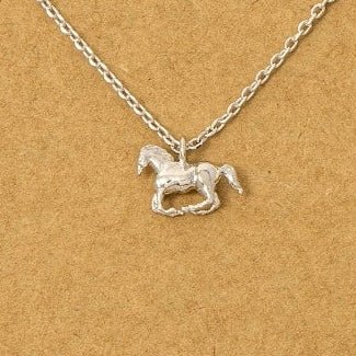 Year of the Horse Necklace Silver