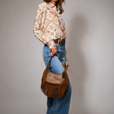 Western Print Snap Button Shirt