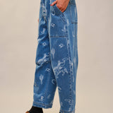 Western Barrel Leg Denim Jean