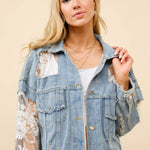 Western Lace Denim Jacket