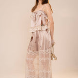 Equestrian Belle Époque Lace Balloon Pants