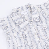 Kimberly Floral Stripe - Western Pearl Snap Dress & Bloomer