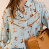 Blue Sky Rodeo Blouse
