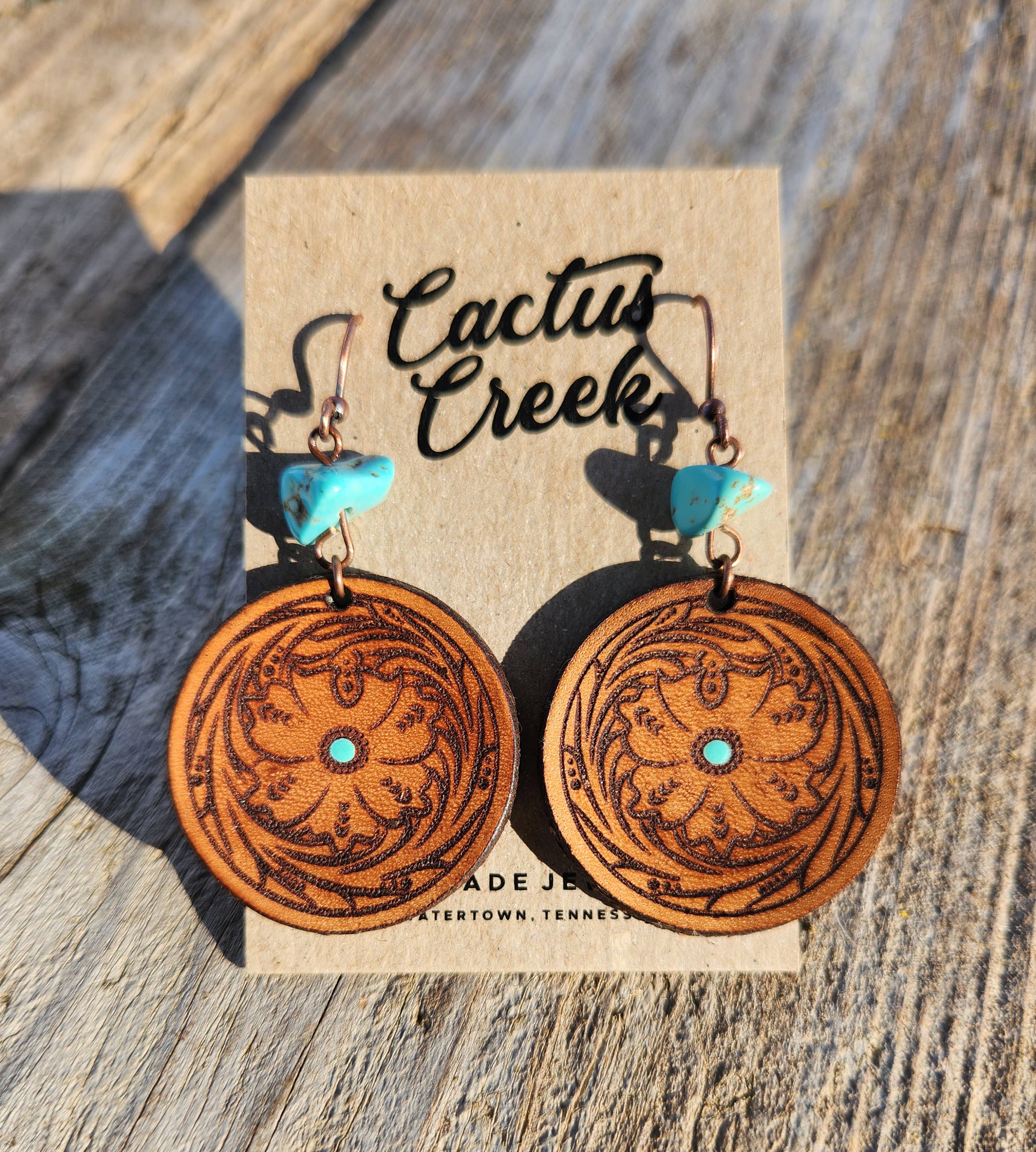 Emery Handmade Leather Earrings
